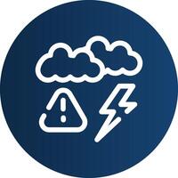 Weather Alert Creative Icon Design vector