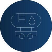 Tanker Truck Creative Icon Design vector