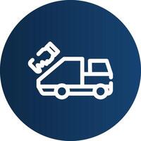 Garbage Truck Creative Icon Design vector