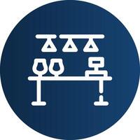 Bar Counter Creative Icon Design vector