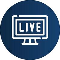 Live Streaming Creative Icon Design vector