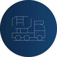 Mixer Truck Creative Icon Design vector