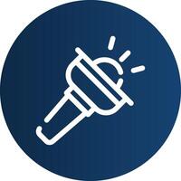 Flashlight Creative Icon Design vector
