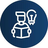 Self Learning Creative Icon Design vector