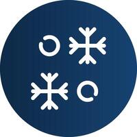 Snowflake Creative Icon Design vector