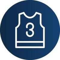 Basketball Jersey Creative Icon Design vector