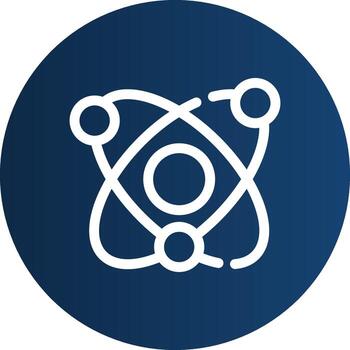 Atom Creative Icon Design vector