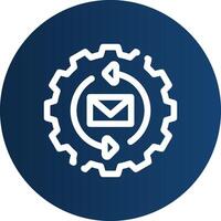 Marketing Automation Creative Icon Design vector