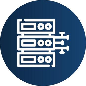 diseño de icono creativo de base de datos vector