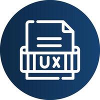 Ux Format Creative Icon Design vector