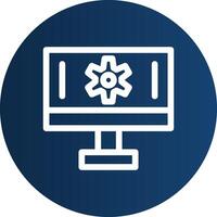 Setting Creative Icon Design vector