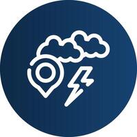 Storm Location Creative Icon Design vector