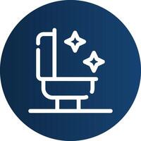 Bathroom Cleaning Creative Icon Design vector