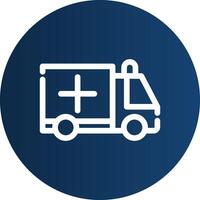 Ambulance Creative Icon Design vector