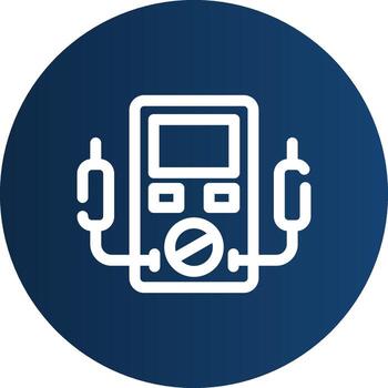 Voltmeter Creative Icon Design vector