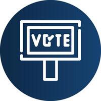 Vote Creative Icon Design vector