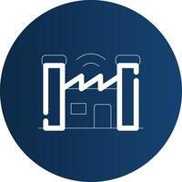 Smart Factory Creative Icon Design vector