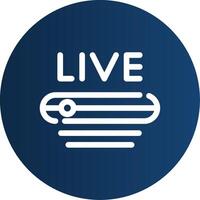 Live Stream Creative Icon Design vector