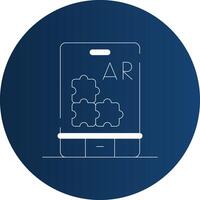 Ar Puzzle Creative Icon Design vector