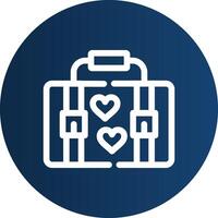 Suitcase Creative Icon Design vector