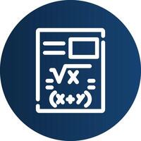 Maths Creative Icon Design vector