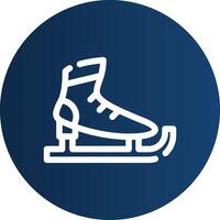 Ice Skates Creative Icon Design vector