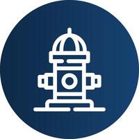 Fire Hydrant Creative Icon Design vector