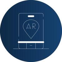 Ar Navigation Creative Icon Design vector