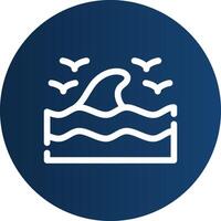 Sea Wave Creative Icon Design vector