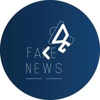 Fake News Creative Icon Design vector