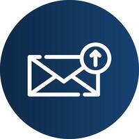 Upload Email Creative Icon Design vector