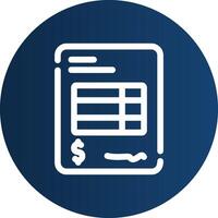 Invoice Creative Icon Design vector