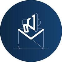 Email Marketing Creative Icon Design vector