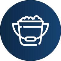 Bucket Creative Icon Design vector