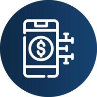 Digital Money Creative Icon Design vector