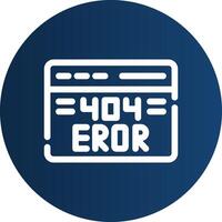 404 Error Creative Icon Design vector