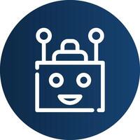 Chatbot Creative Icon Design vector