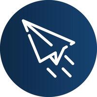 Paper Plane Creative Icon Design vector