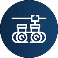 Conveyor Belt Creative Icon Design vector