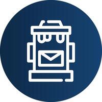 Postbox Creative Icon Design vector