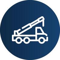 Crane Truck Creative Icon Design vector