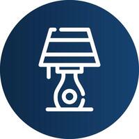 Table Lamp Creative Icon Design vector