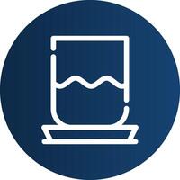 Water Glass Creative Icon Design vector