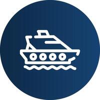 Ship Creative Icon Design vector