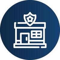 Police Station Creative Icon Design vector