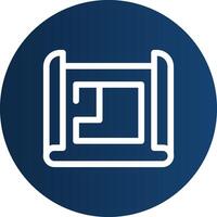 Blueprint Creative Icon Design vector