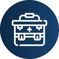 First Aid Kit Creative Icon Design vector