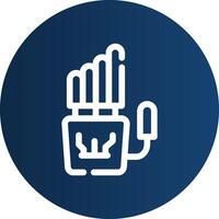 Robot Hand Creative Icon Design vector