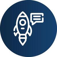 Rocket Creative Icon Design vector