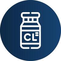 Chlorine Creative Icon Design vector